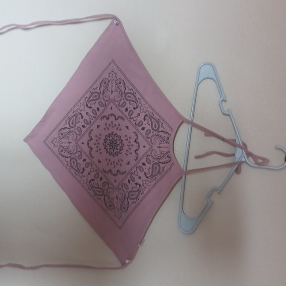 Crop top bando tie Bandana short worn only once